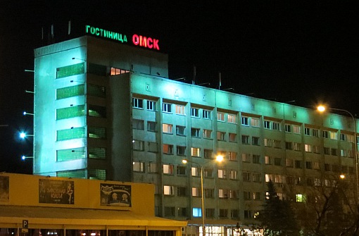 Омск - фасад здания